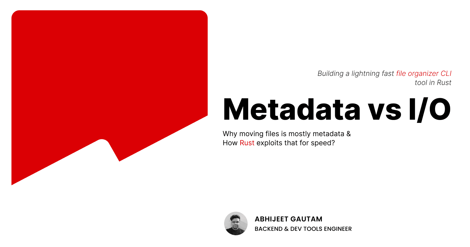 Metadata vs. I/O: Why Moving Files is (Mostly) a Ledger Update